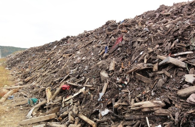 Disaster waste from Tsunami